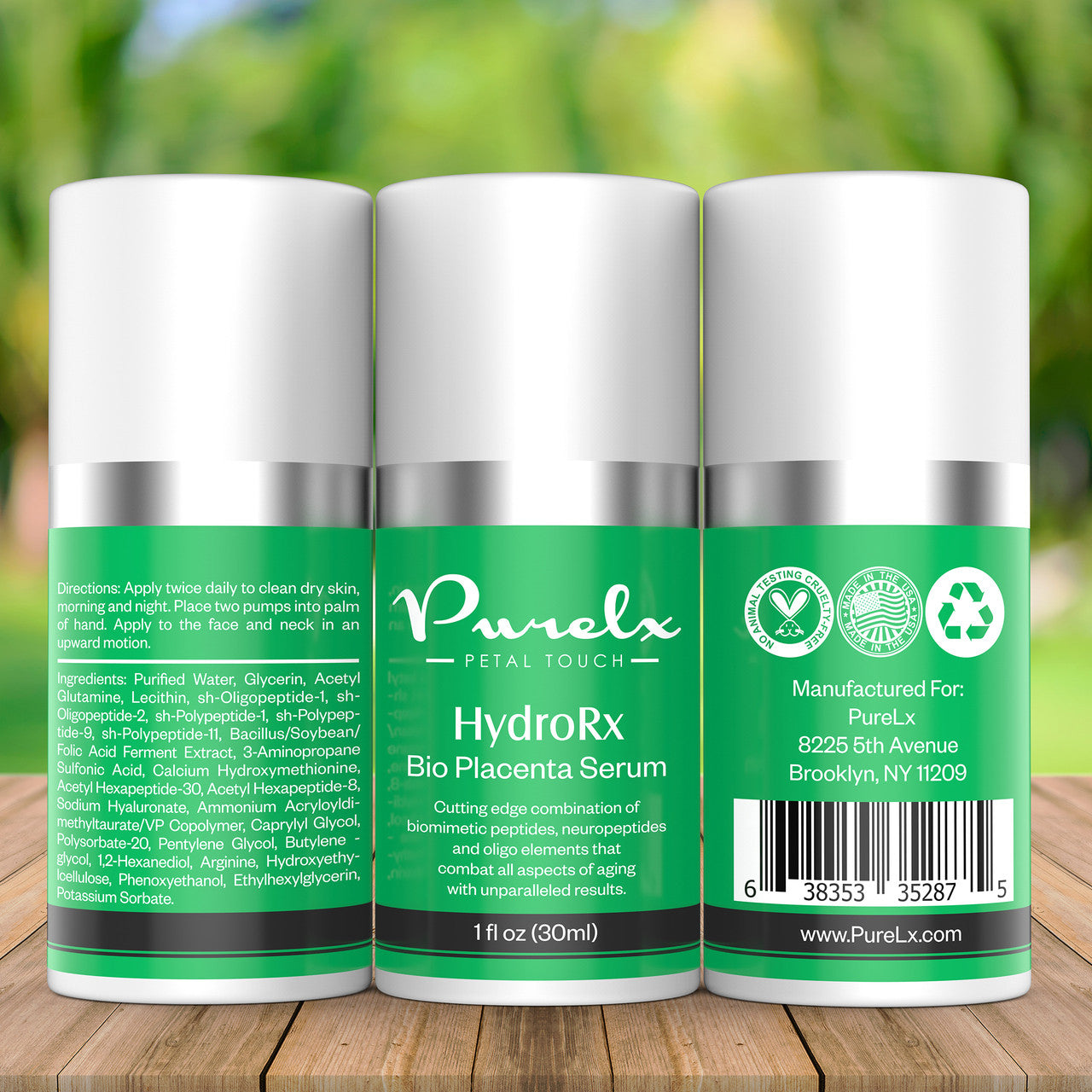 HydroRx Bio Placenta Serum - Rejuvenating Anti Aging Serum - Helps Minimize Expression Lines