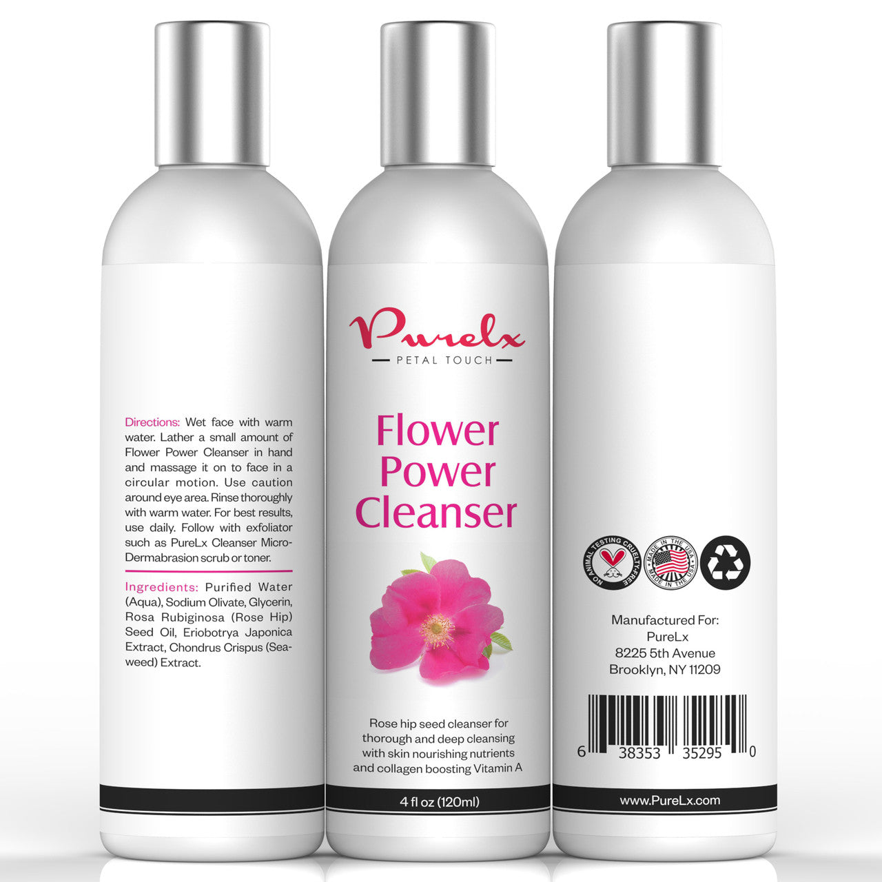 Flower Power Cleanser - Rose Hip Seed Oil Cleanser Rich in Vitamins A, C, E & F!