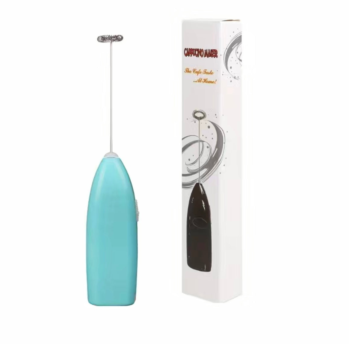 Electric Milk Frother Mixer Portable Handheld Foamer Chocolate Coffee Stirrer Household Blender Kitchen Supplies Blue