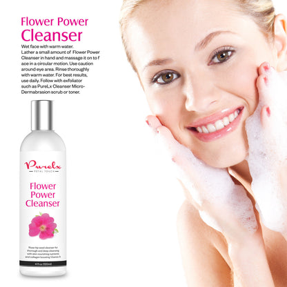 Flower Power Cleanser - Rose Hip Seed Oil Cleanser Rich in Vitamins A, C, E & F!